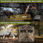 TLC Sport Hunting Blind, 270°/360° See Through Ground Blind for 2-4 Person