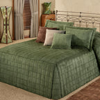 Touch of Class Camden Luxury Bedding, Deep Sage Green, Twin, 2 Pc Set