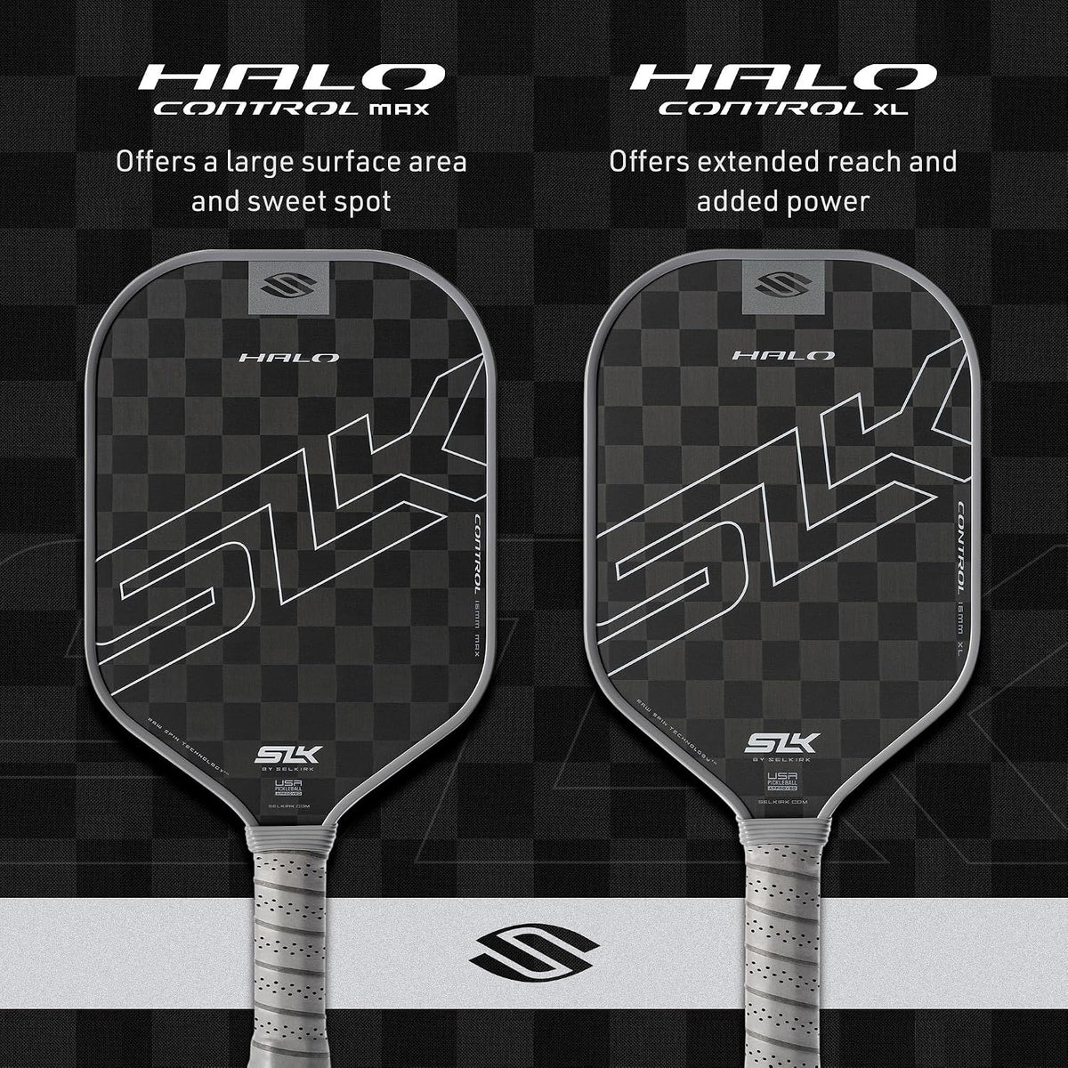 Selkirk Sport SLK Halo Pickleball Paddles | T700 Raw Carbon Fiber Paddle