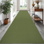 EARTHALL Woven Area Rugs 6x9 Ft Washable Living Room Rugs Non Slip Rubber Backed Dining Room Rug Braided Bedroom Rugs Indoor Floor Carpet for Living Room, Bedroom, Dining Room, Beige/Ivory