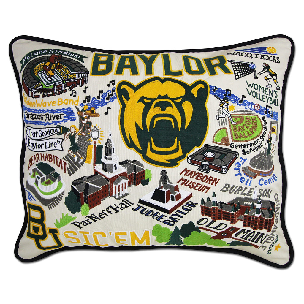 Catstudio Texas A&M Aggies Hand Embroidered Throw Pillow