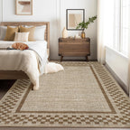 GarveeHome 5x7 Washable Area Rug Checkered Rug for Bedroom Living Room