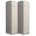 Sorbus Foldable Room Divider, Mesh Privacy Screen (8 Panel, Chocolate)