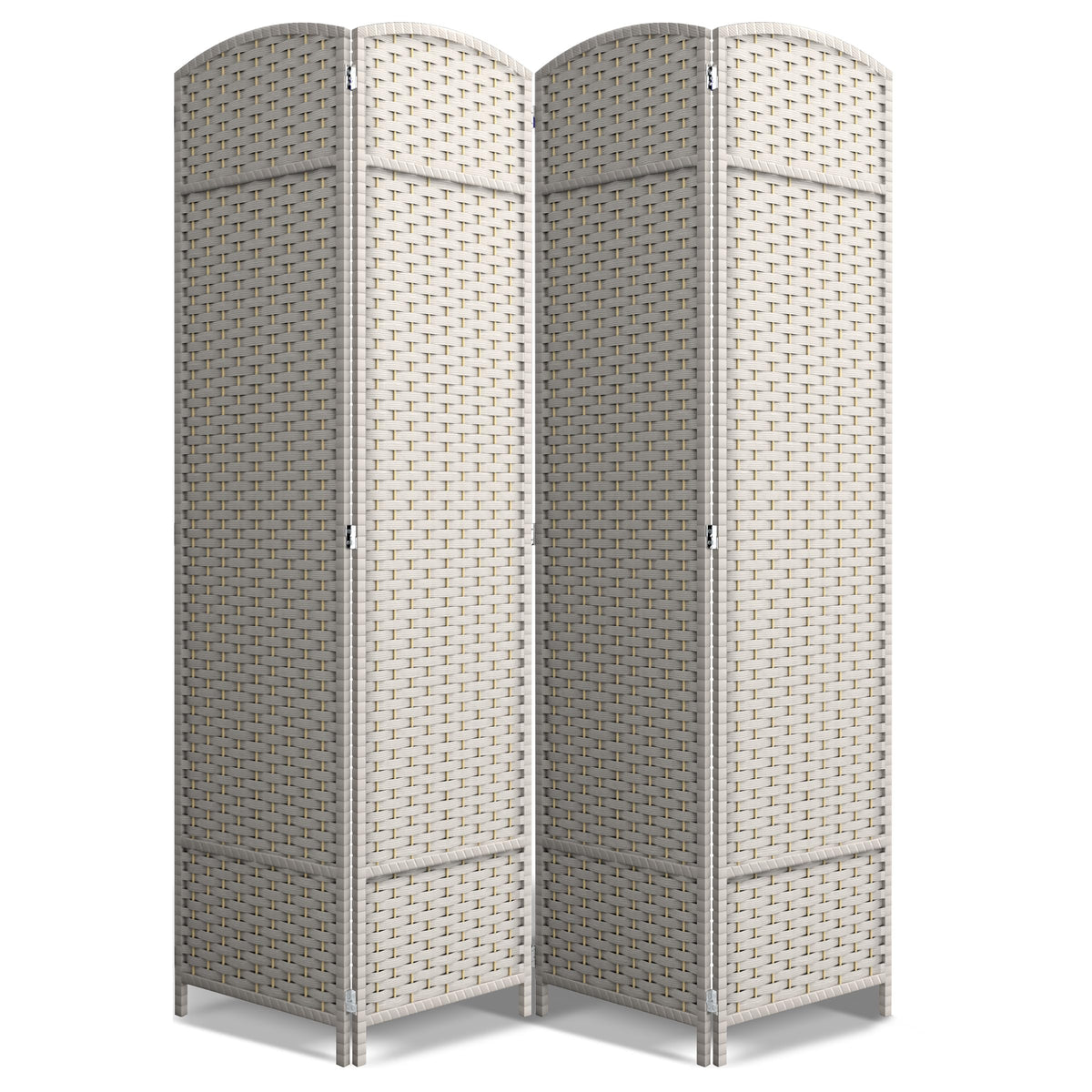 Sorbus Foldable Room Divider, Mesh Privacy Screen (8 Panel, Black)