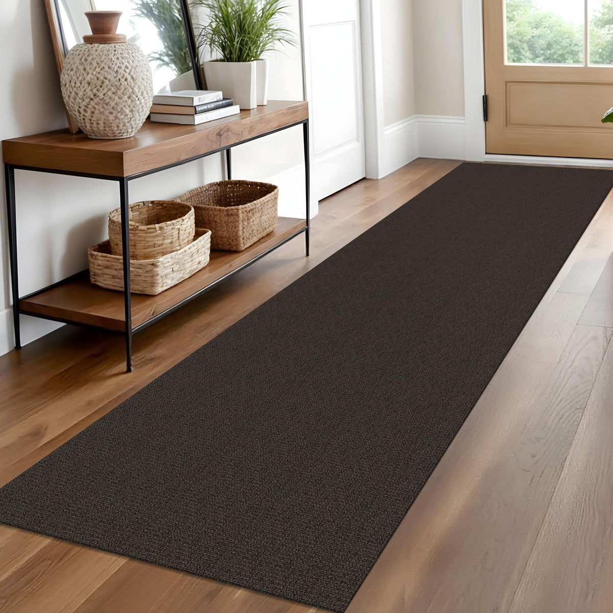EARTHALL Washable Area Rug, Non Slip Living Room Rug, 5x7 Ft, Sand/Beige