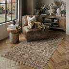 HUGEAR 8x10 Beige Neutral Area Rugs Washable Rug Carpet