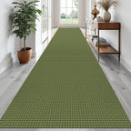 EARTHALL Woven Area Rugs 6x9 Ft Washable Living Room Rugs Non Slip Rubber Backed Dining Room Rug Braided Bedroom Rugs Indoor Floor Carpet for Living Room, Bedroom, Dining Room, Beige/Ivory