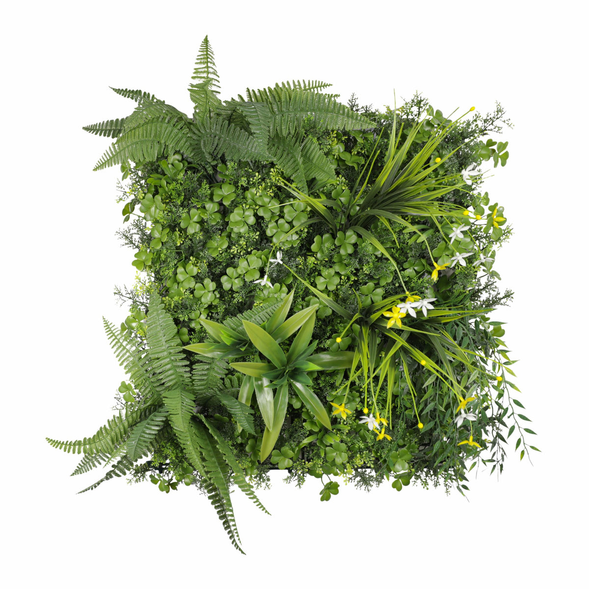 ECOOPTS 20"x20" Faux Ivy Privacy Fence Screen Artificial Boxwood Panels Topiary Hedge Plants for Indoor Outdoor Decoration, #3 Mixed Leaves, 29 Packs