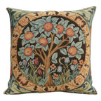 William Morris Birds Face to Face II Tapestry Throw Pillow Cover 19 x 19 in
