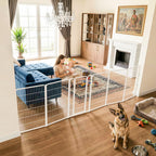 FXW Dog Gate, Extra Wide Adjustable for Openings Up to 165", 32" H