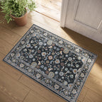 Washable Area Rugs for Living Room: 9x12 Bedroom Rug Boho Vintage Area Rug Stain Resistant Non Slip Low Pile Lightweight Soft Carpets for Dining Room Kitchen Nursery Kids Room Playroom Home Office