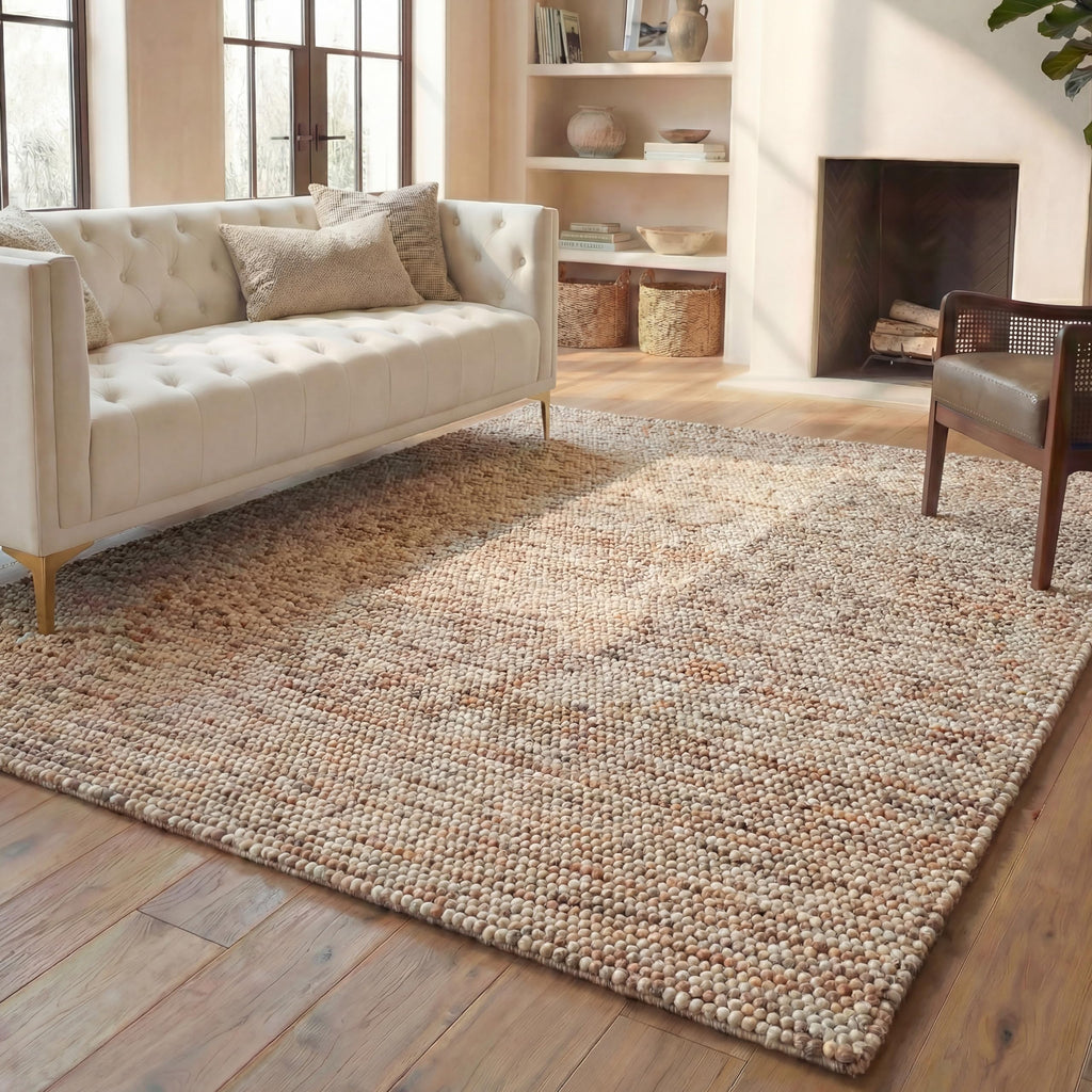 SAFAVIEH Natura Runner Rug 2x6 Wool Knotted, Beige NAT620B