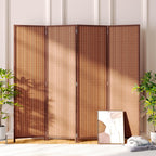 JOSTYLE Bamboo Room Divider, 6-Panel Folding Privacy Screen, 6 ft. Tall