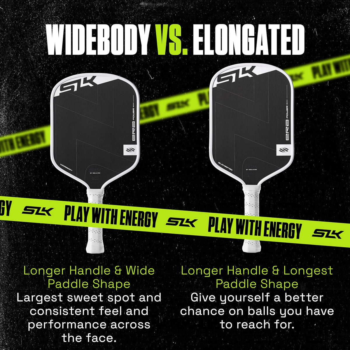 Selkirk Sport SLK ERA Power Pickleball Paddles | Carbon Fiber Hybrid Face