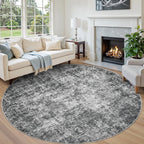 8x10 Area Rugs for Living Room Washable Bedroom Dining Room Blue Grey