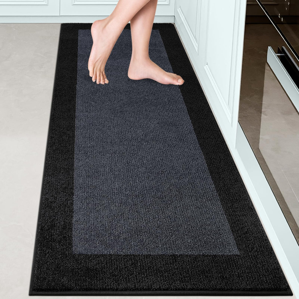 Runner Rug 24" x 96" for Kitchen, Floor, Hallway, Roll Packing