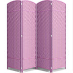 Sorbus Foldable Room Divider, Mesh Privacy Screen (6 Panel, Black)