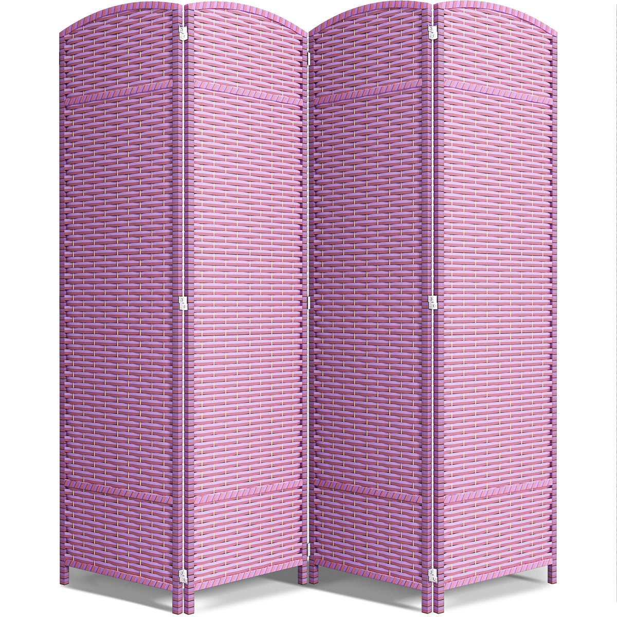 Sorbus Foldable Room Divider, Mesh Privacy Screen (8 Panel, Chocolate)
