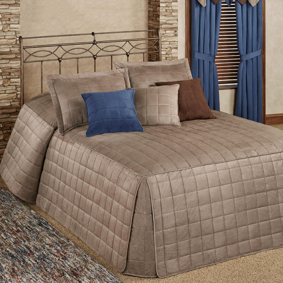 Touch of Class Camden Luxury Bedding, Russet, Queen, 3 Pc Set