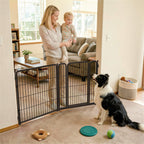 FXW Dog Gate, Extra Wide Adjustable for Openings Up to 165", 32" H