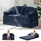 MAXYOYO Folding Sofa Bed, 2 in 1 Convertible Sofa to Lounger