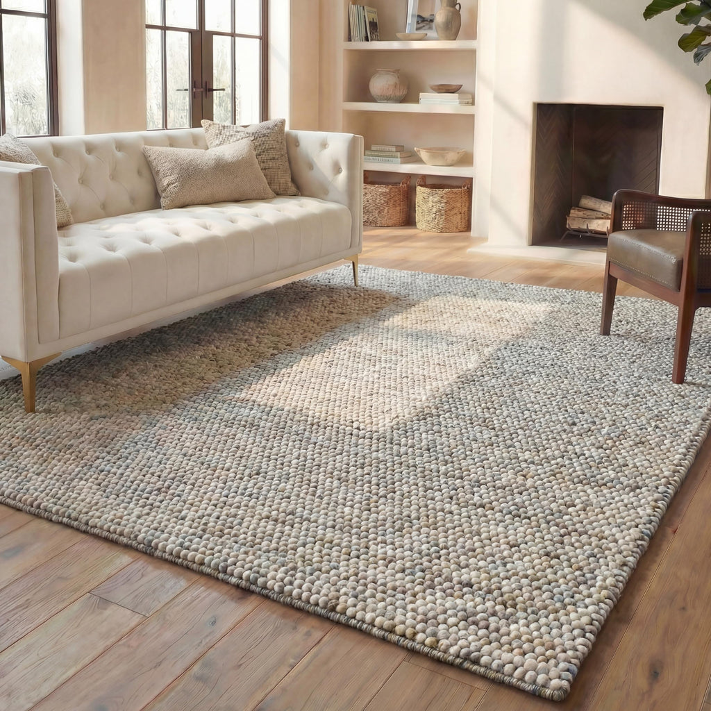 SAFAVIEH Natura Runner Rug 2x6 Wool Knotted, Beige NAT620B