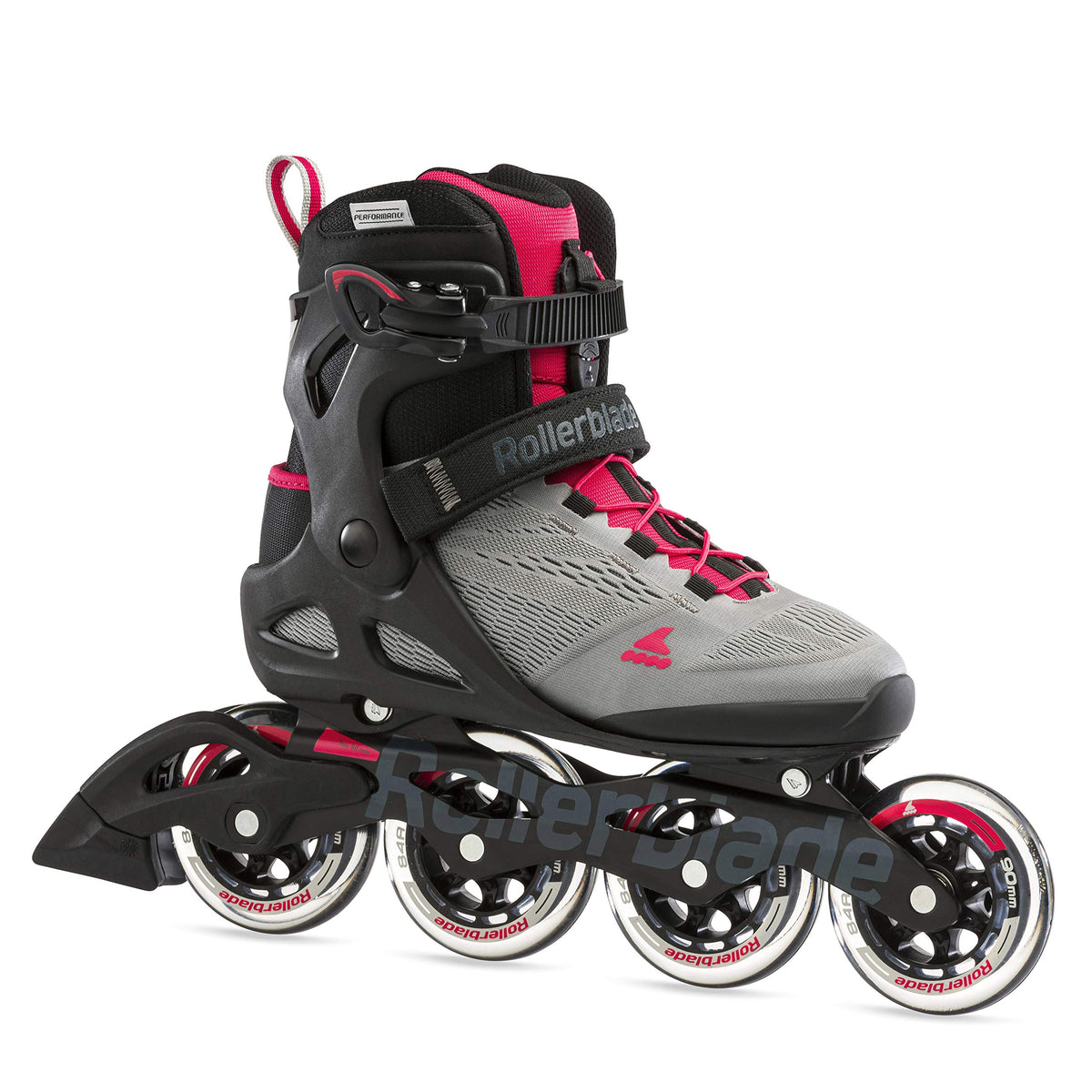 Rollerblade Macroblade 90 Women's Adult Fitness Inline Skate, Neutral Paradise Pink