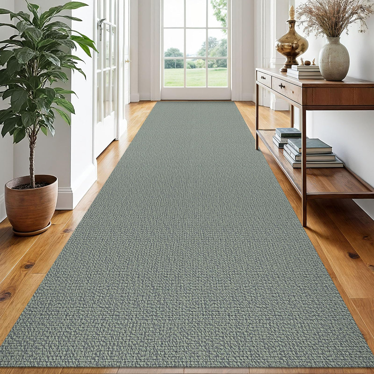 EARTHALL Washable Area Rug, Non Slip Living Room Rug, 5x7 Ft, Sand/Beige