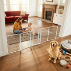 FXW Dog Gate, Extra Wide Adjustable for Openings Up to 111", 32" H