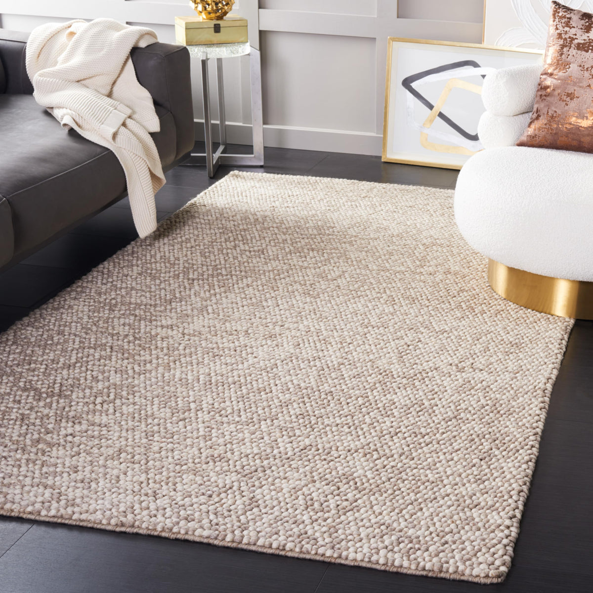 SAFAVIEH Natura Runner Rug 2x6 Wool Knotted, Beige NAT620B