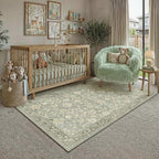 HUGEAR 8x10 Beige Neutral Area Rugs Washable Rug Carpet