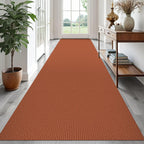 EARTHALL Woven Area Rugs 6x9 Ft Washable Living Room Rugs Non Slip Rubber Backed Dining Room Rug Braided Bedroom Rugs Indoor Floor Carpet for Living Room, Bedroom, Dining Room, Beige/Ivory