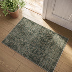 Washable Area Rugs for Living Room: 9x12 Bedroom Rug Boho Vintage Area Rug Stain Resistant Non Slip Low Pile Lightweight Soft Carpets for Dining Room Kitchen Nursery Kids Room Playroom Home Office