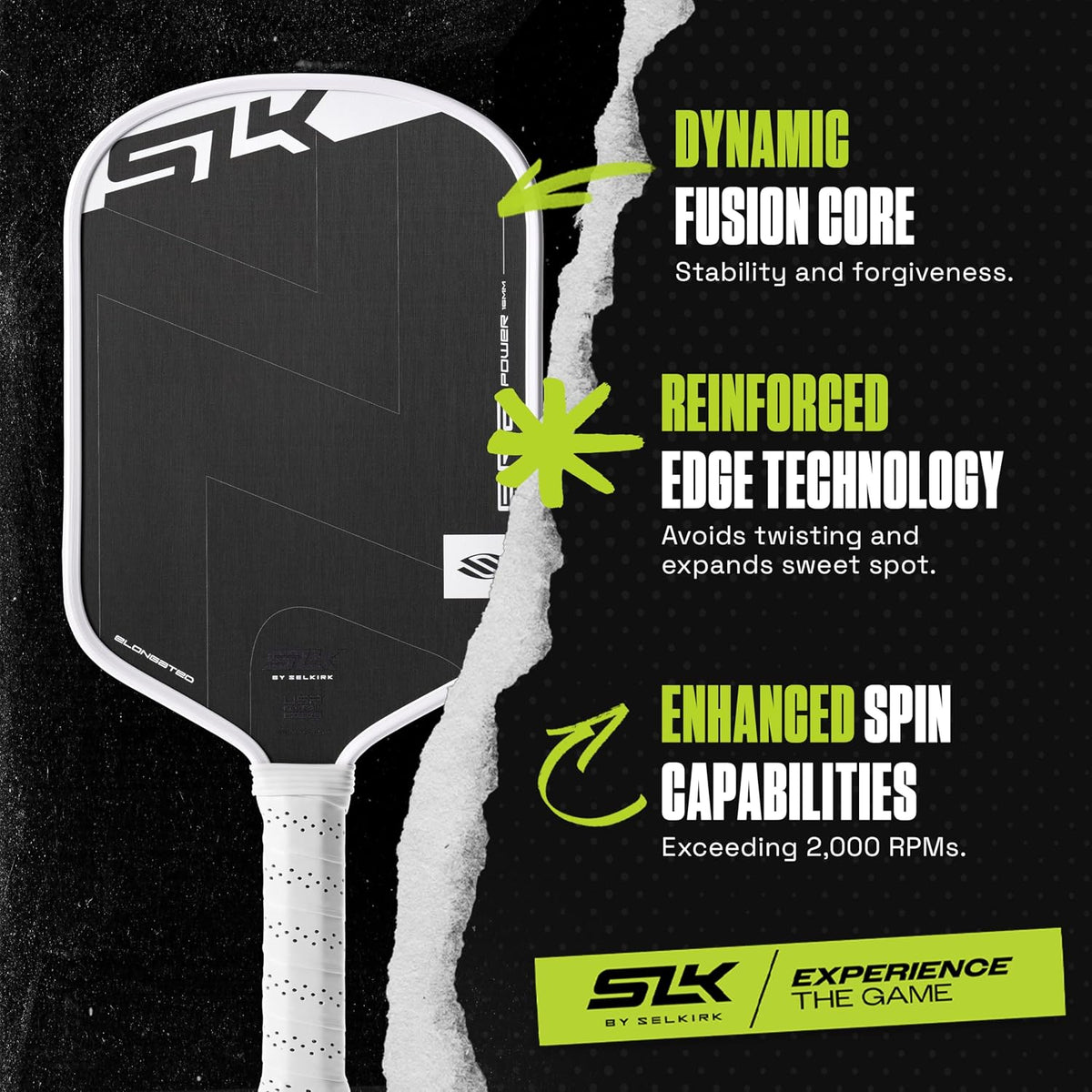Selkirk Sport SLK ERA Power Pickleball Paddles | Carbon Fiber Hybrid Face