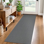 EARTHALL Woven Area Rugs 6x9 Ft Washable Living Room Rugs Non Slip Rubber Backed Dining Room Rug Braided Bedroom Rugs Indoor Floor Carpet for Living Room, Bedroom, Dining Room, Beige/Ivory