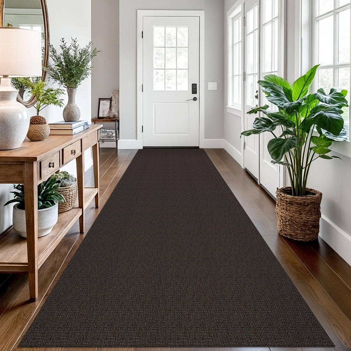 EARTHALL Washable Area Rug, Non Slip Living Room Rug, 5x7 Ft, Sand/Beige