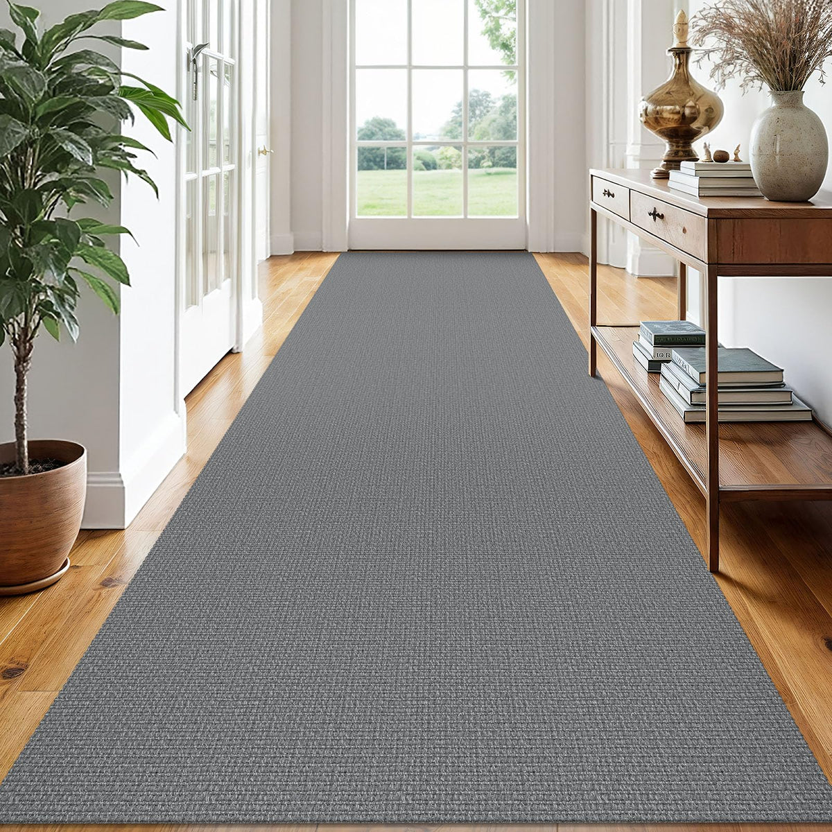 EARTHALL Washable Area Rug, Non Slip Living Room Rug, 5x7 Ft, Sand/Beige
