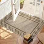 GarveeHome 5x7 Washable Area Rug Checkered Rug for Bedroom Living Room