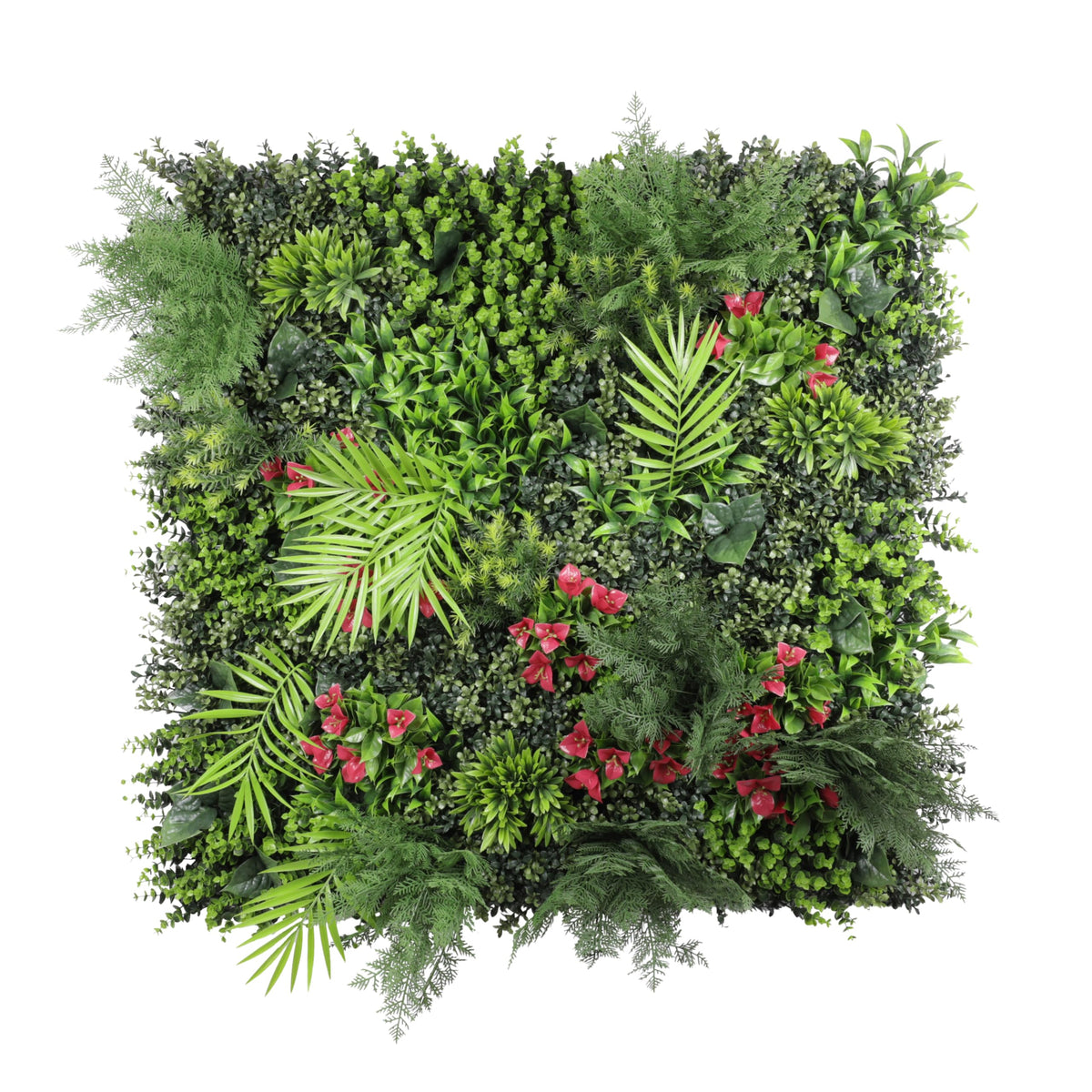 ECOOPTS 20"x20" Faux Ivy Privacy Fence Screen Artificial Boxwood Panels Topiary Hedge Plants for Indoor Outdoor Decoration, #3 Mixed Leaves, 29 Packs