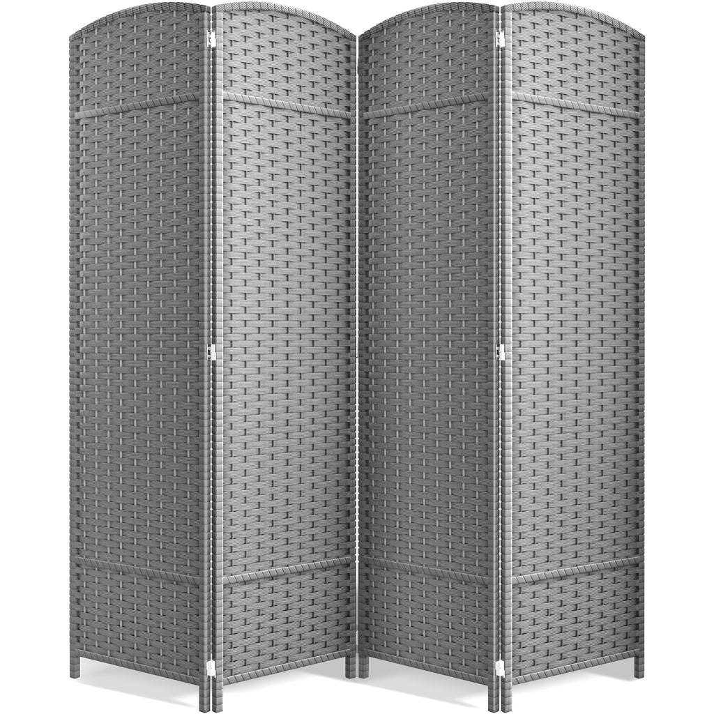 Sorbus Foldable Room Divider, Mesh Privacy Screen (6 Panel, Black)