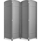 Sorbus Foldable Room Divider, Mesh Privacy Screen (6 Panel, Black)