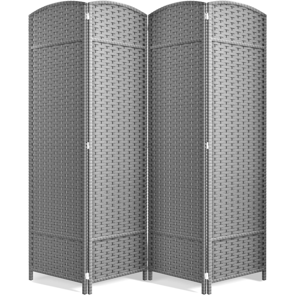 Sorbus Foldable Room Divider, Mesh Privacy Screen (8 Panel, Chocolate)