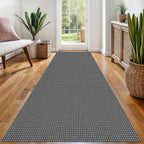 EARTHALL Woven Area Rugs 6x9 Ft Washable Living Room Rugs Non Slip Rubber Backed Dining Room Rug Braided Bedroom Rugs Indoor Floor Carpet for Living Room, Bedroom, Dining Room, Beige/Ivory