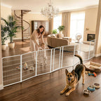 FXW Dog Gate, Extra Wide Adjustable for Openings Up to 111", 32" H