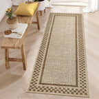 GarveeHome 5x7 Washable Area Rug Checkered Rug for Bedroom Living Room