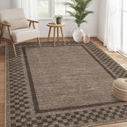 GarveeHome 5x7 Washable Area Rug Checkered Rug for Bedroom Living Room