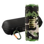 JBL FLIP 7 (Black) Waterproof Portable Speaker Bundle with X-Halo Hardcase (Black)