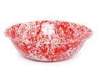 Enamelware Benson Basin, 32 quart, Red/White Splatter (Single)