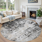 8x10 Area Rugs for Living Room Washable Bedroom Dining Room Blue Grey