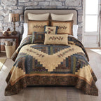 Donna Sharp Cotton Twin Quilt - Campfire Square, 68" x 90"